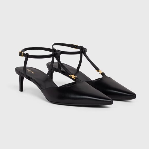 Celine Kitten T-Bar Strap Pump in Calfskin - Picture 1 of 8